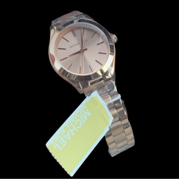 NWT Michael Kors Runway Slim Watch Rose Gold - Picture 7 of 7